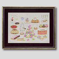 クロスステッチ刺繍額装-352