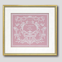 クロスステッチ刺繍額装-354