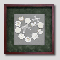 クロスステッチ刺繍額装-356