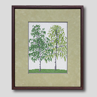 クロスステッチ刺繍額装-357