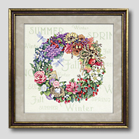 クロスステッチ刺繍額装-368