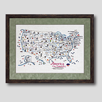 クロスステッチ刺繍額装-374