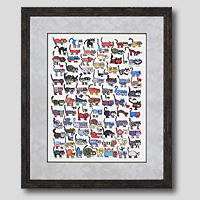 クロスステッチ刺繍額装-376