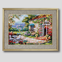 クロスステッチ刺繍額装-378