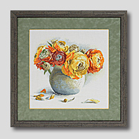 クロスステッチ刺繍額装-380