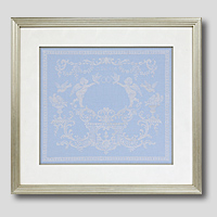 クロスステッチ刺繍額装-381