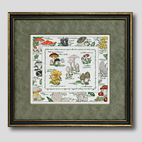 クロスステッチ刺繍額装-384