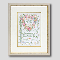 クロスステッチ刺繍額装-386