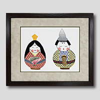 クロスステッチ刺繍額装-388