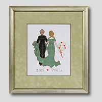 クロスステッチ刺繍額装-392