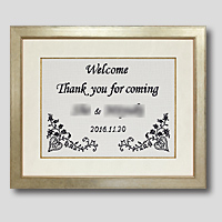 クロスステッチ刺繍額装-390