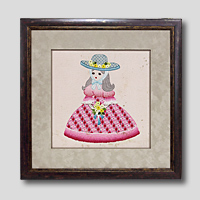 クロスステッチ刺繍額装-395