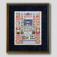 クロスステッチ刺繍額装-415