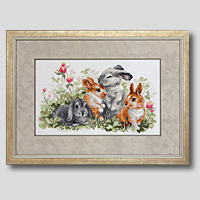 クロスステッチ刺繍額装-416