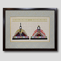 クロスステッチ刺繍額装-419