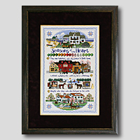 クロスステッチ刺繍額装-421