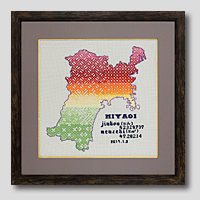 クロスステッチ刺繍額装-420