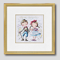 クロスステッチ刺繍額装-429