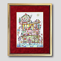 クロスステッチ刺繍額装-430