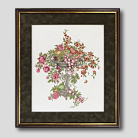 クロスステッチ刺繍額装-436