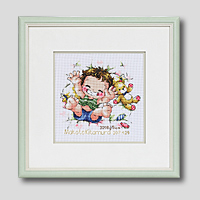 クロスステッチ刺繍額装-444