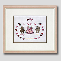 クロスステッチ刺繍額装-451