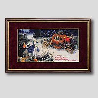 クロスステッチ刺繍額装-454