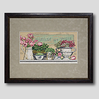 クロスステッチ刺繍額装-459