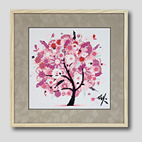 クロスステッチ刺繍額装-461