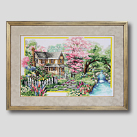 クロスステッチ刺繍額装-465