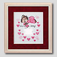 クロスステッチ刺繍額装-472