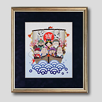 クロスステッチ刺繍額装-478