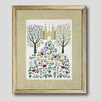 クロスステッチ刺繍額装-492