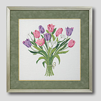 クロスステッチ刺繍額装-494