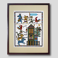 クロスステッチ刺繍額装-497