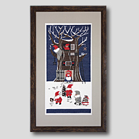 クロスステッチ刺繍額装-496