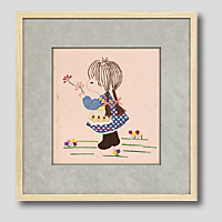 クロスステッチ刺繍額装-510