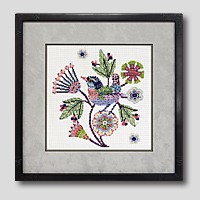 クロスステッチ刺繍額装-523