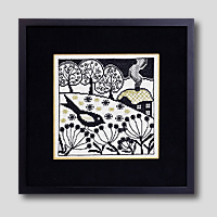 クロスステッチ刺繍額装-524