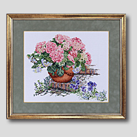 クロスステッチ刺繍額装-530