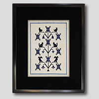 クロスステッチ刺繍額装-536