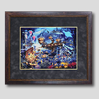 クロスステッチ刺繍額装-527