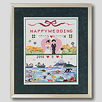 クロスステッチ刺繍額装-541