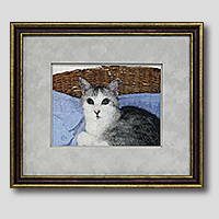 クロスステッチ刺繍額装-569