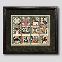 クロスステッチ刺繍額装-570