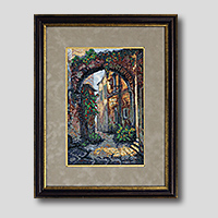 クロスステッチ刺繍額装-575