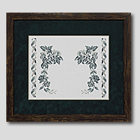 クロスステッチ刺繍額装-580