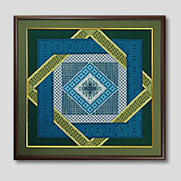 クロスステッチ刺繍額装-585