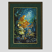 クロスステッチ刺繍額装-587