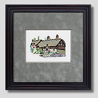 クロスステッチ刺繍額装-590